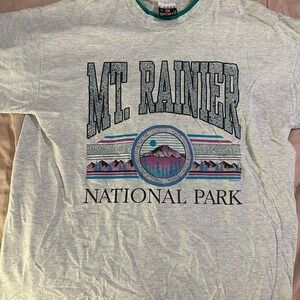 VTG 90s MT. RAINER NATIONAL PARK TSHIRT SIZE: XL